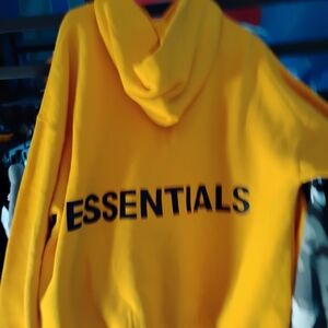 Essentials Yellow Hoodie for Men